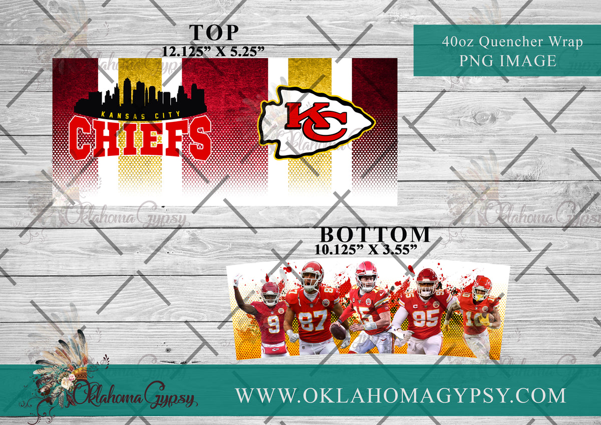 KC Chiefs Arrowhead Leopard Digital File – Oklahoma Gypsy Designs