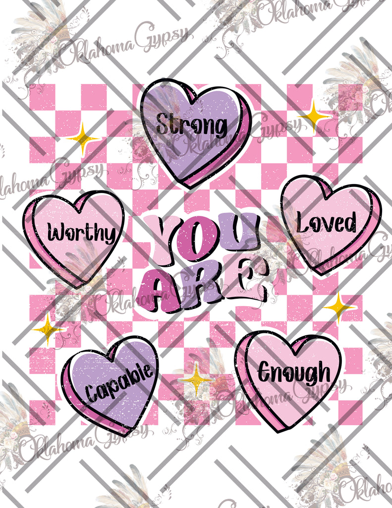 You Are Valentine's Day Affirmations Digital File