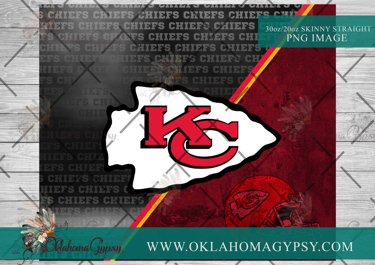 KC Chiefs Arrowhead Leopard Digital File – Oklahoma Gypsy Designs