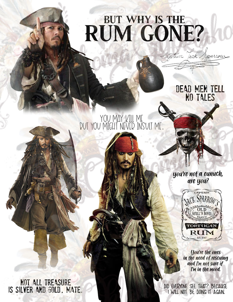 Jack Sparrow Inspired Digital File