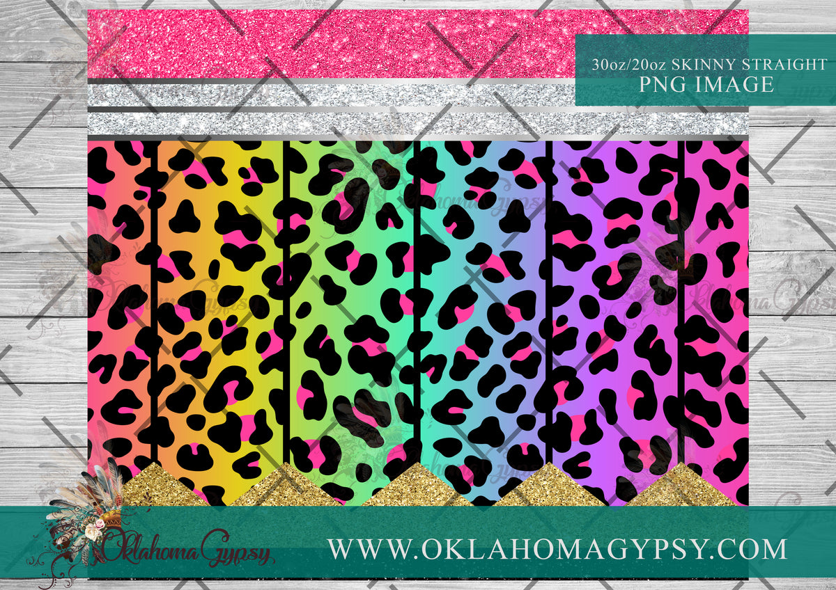 Leopard Print Vinyl Wrap for 30oz Tumbler, Cheetah Print Vinyl