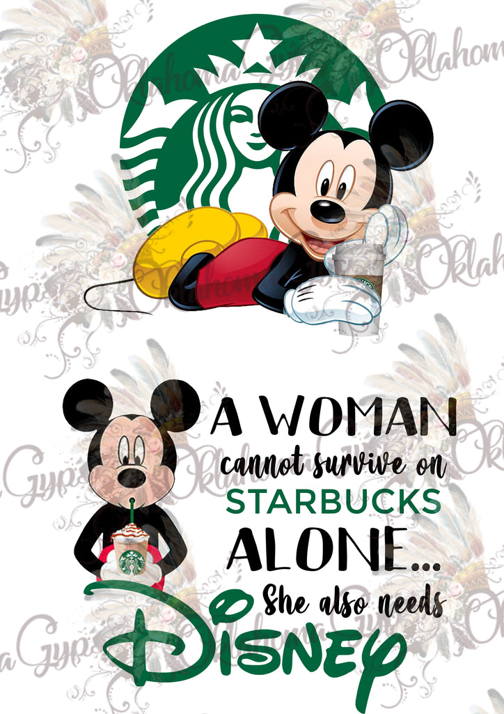 Mickey Mouse Starbucks Inspired Digital File
