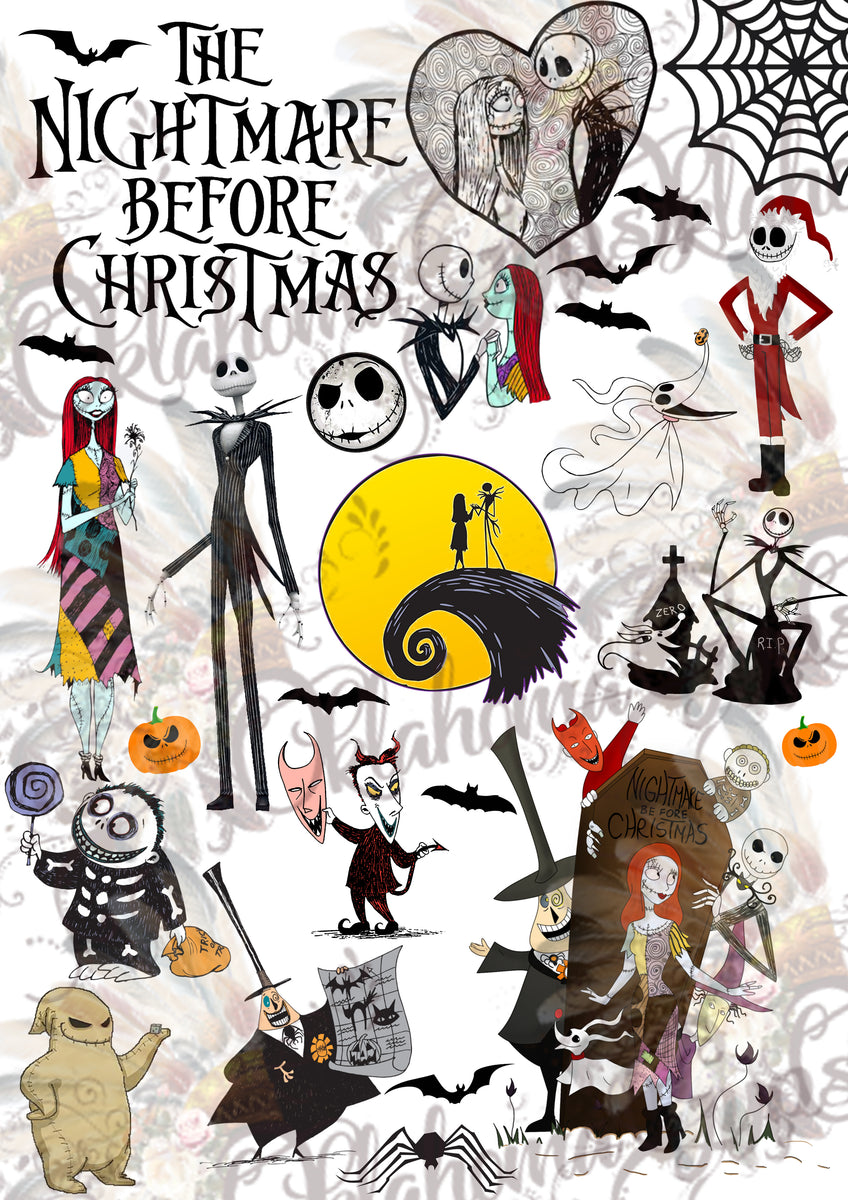 the nightmare before christmas characters drawings