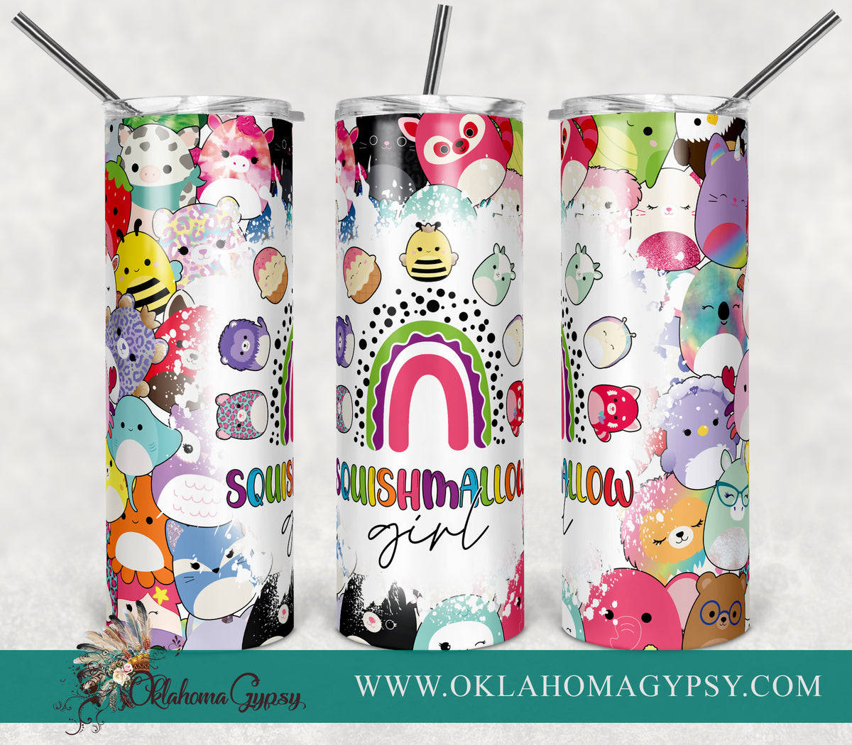 Squishmallow Girl Digital File Wraps Oklahoma Gypsy Designs