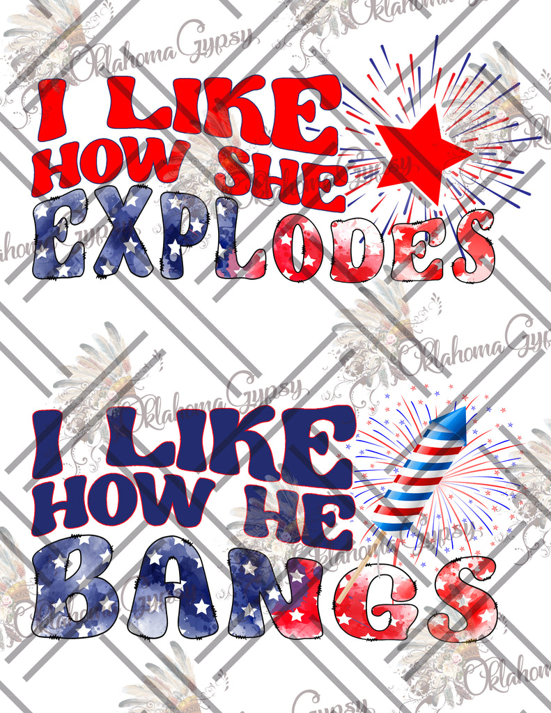 4th of July - I Like The Way She/He Explodes/Bangs Digital File