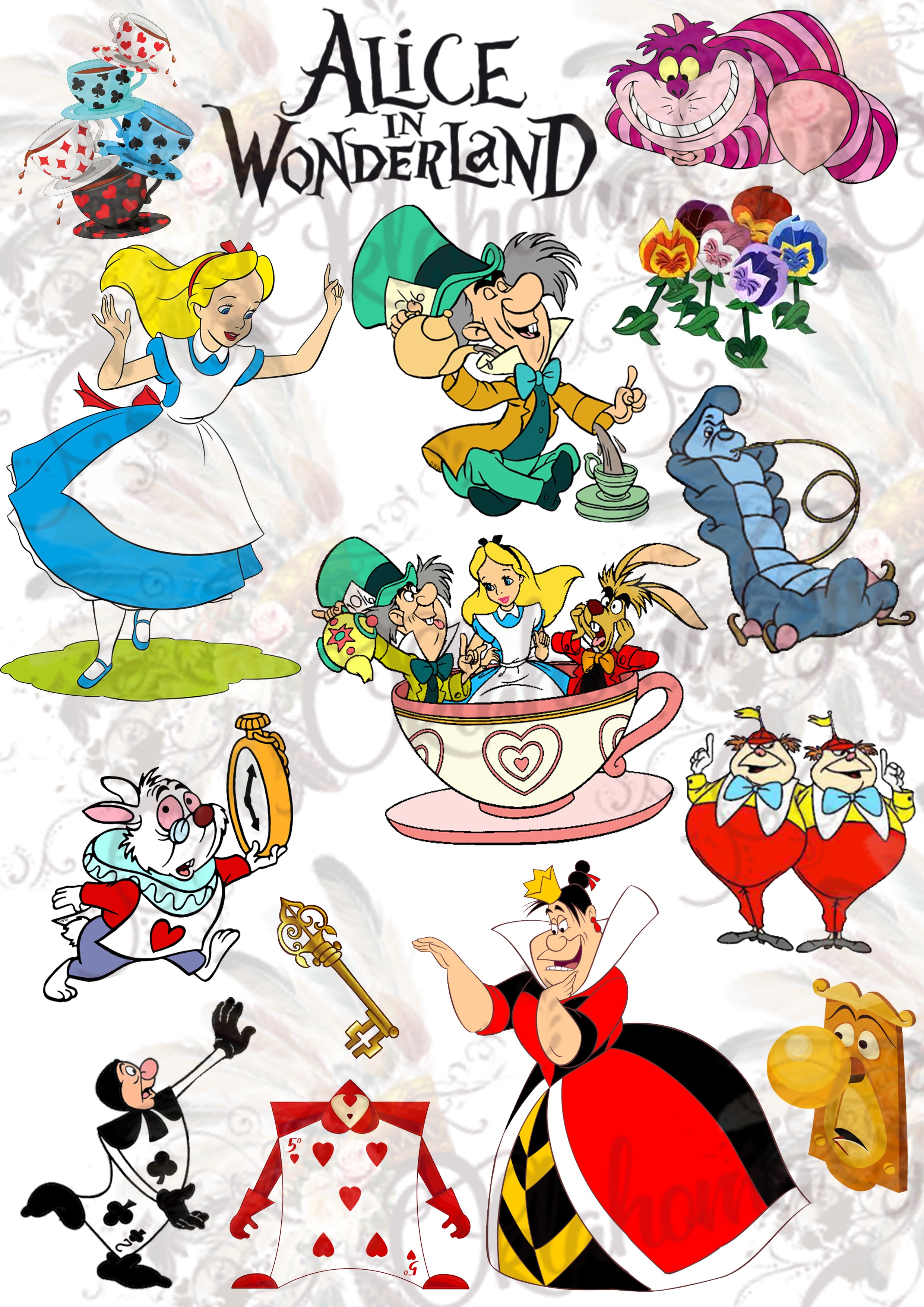 Alice In Wonderland Inspired Digital File
