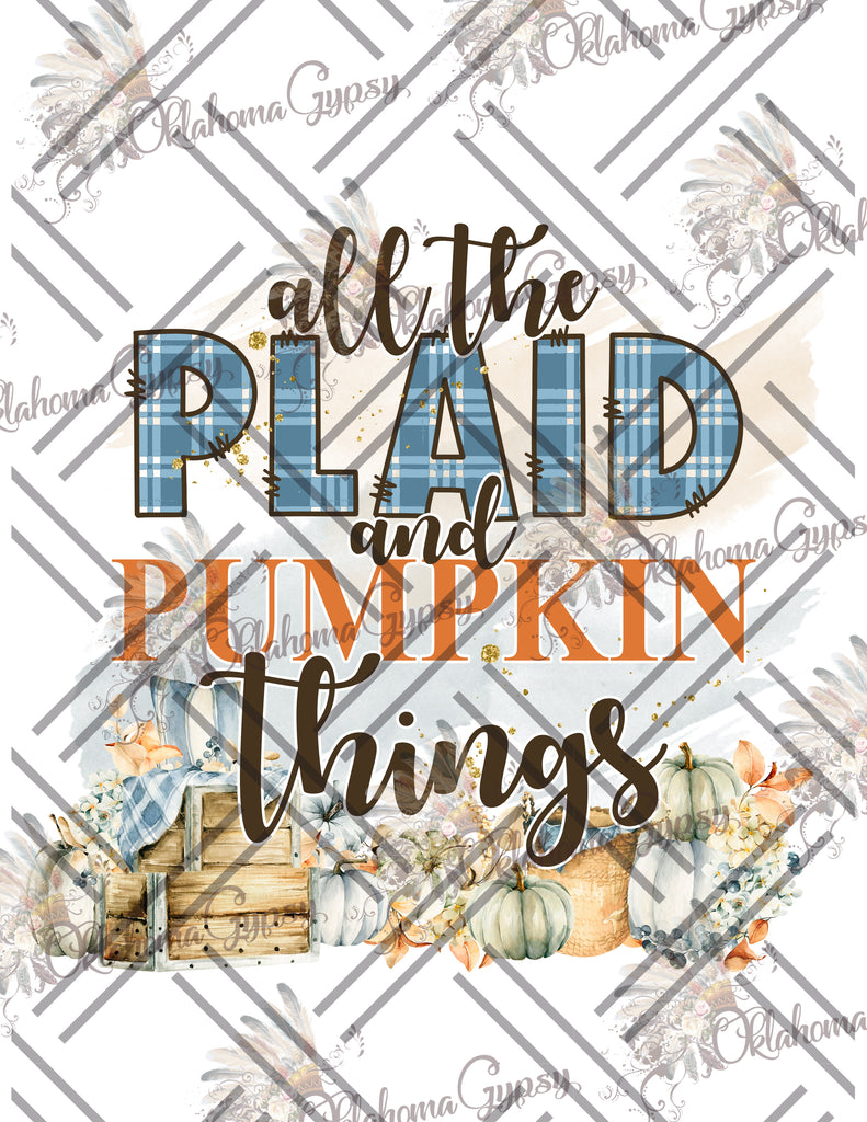All The Plaid and Pumpkin Things Digital File