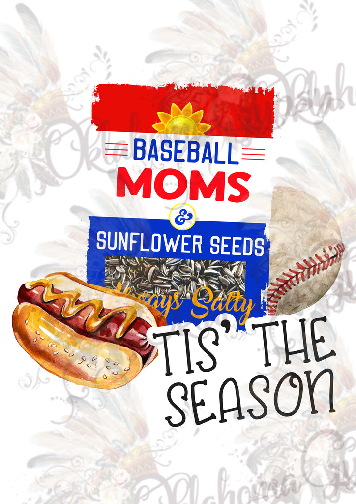 Tis' The Season ~ Always Salty Baseball Mom Digital File