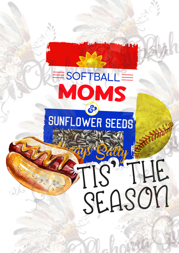 Tis' The Season ~ Always Salty Softball Mom Digital File