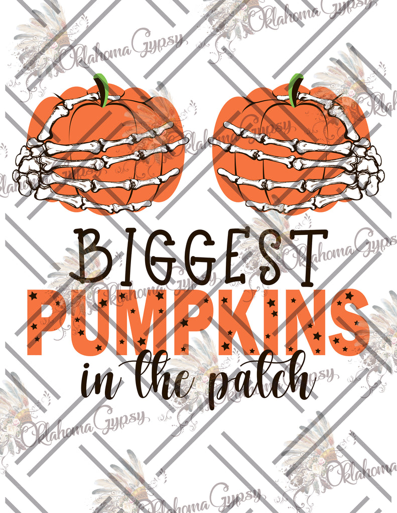 Biggest Pumpkins In The Patch Digital File