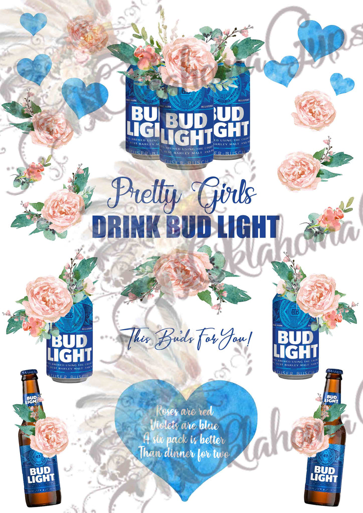 Bud Light Beer Inspired Digital File