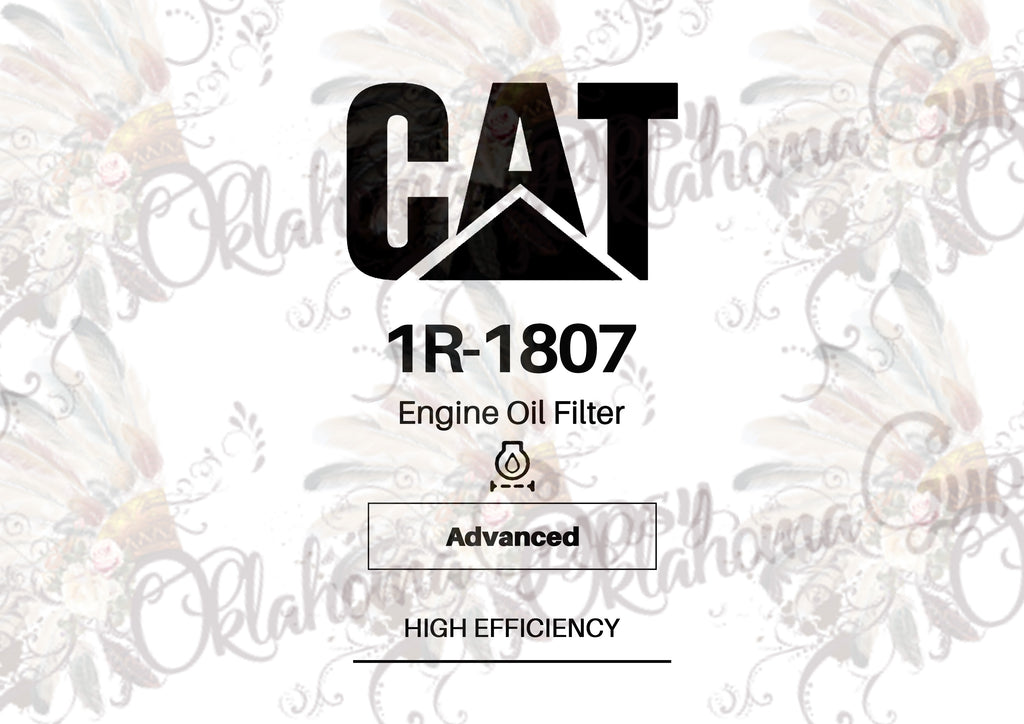 CAT Oil Filter Label Digital File