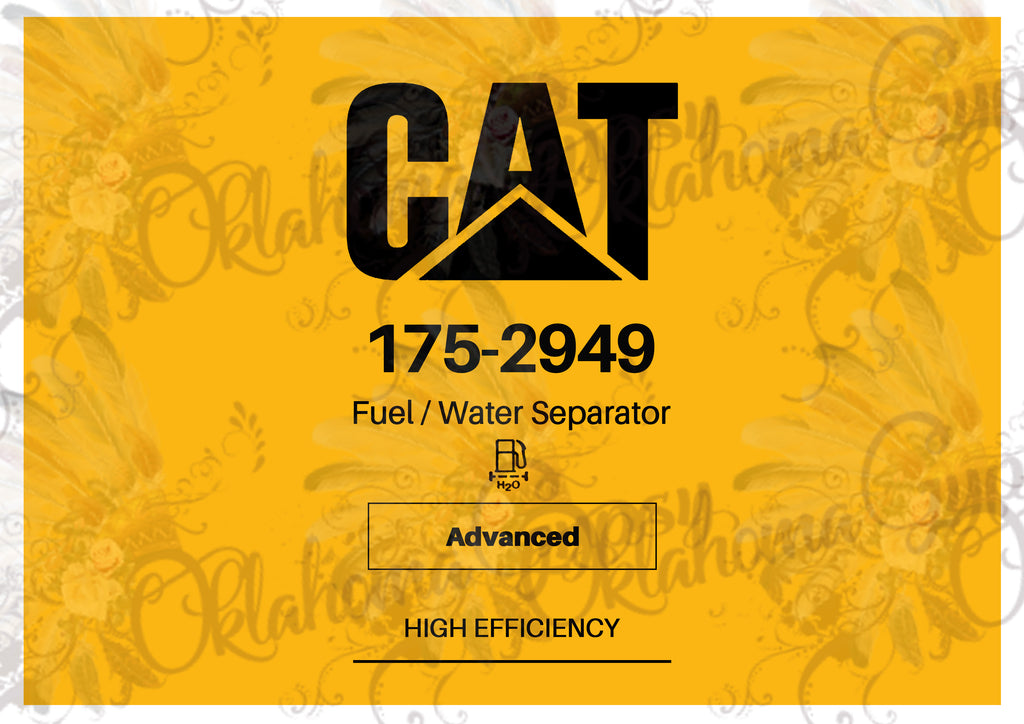 CAT Fuel/Water Separator Filter 175-2949 Label Digital File