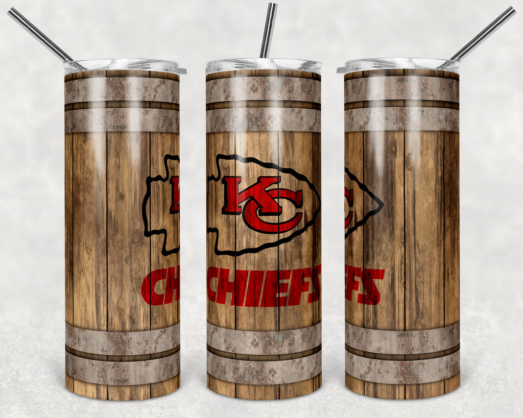 Chiefs Whiskey Barrel Wrap Digital File
