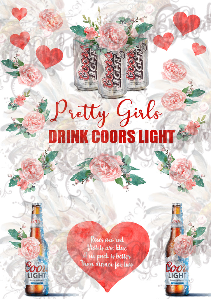 Coors Light Beer Inspired Digital File