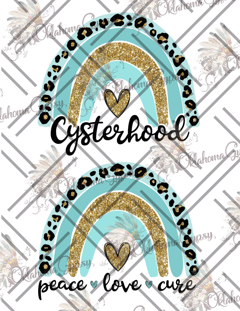 PCOS Cysterhood Peace Love Cure Digital File