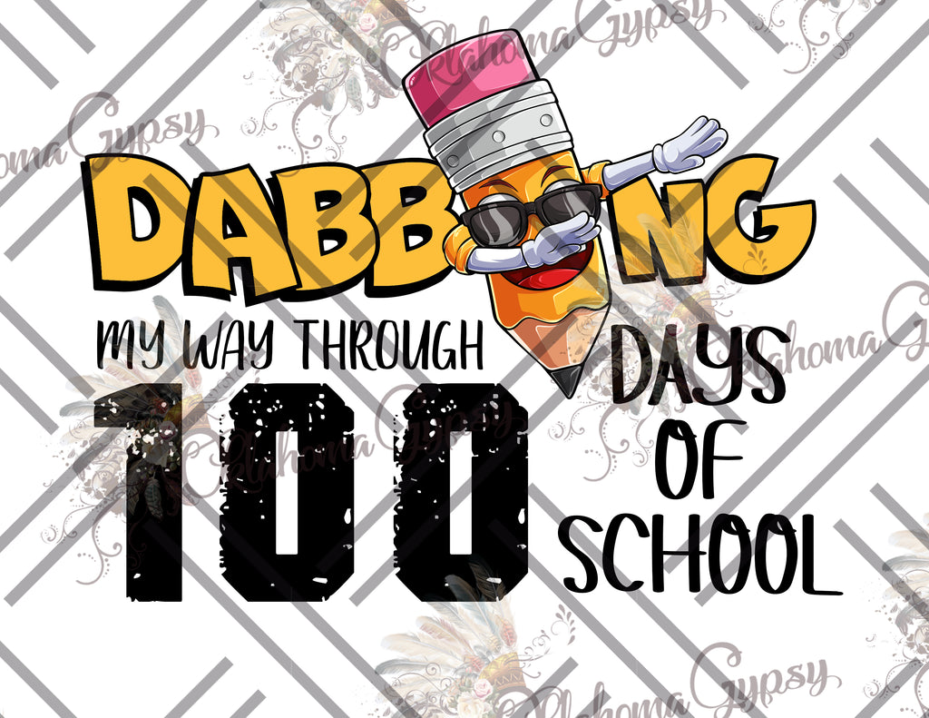 Dabbing My Way Through 100 Days Of School Digital File