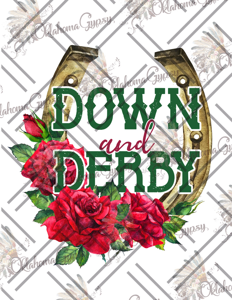 Down and Derby Kentucky Derby Digital File