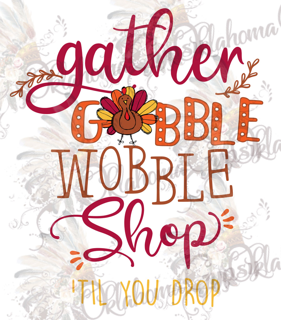 Gather Gobble Wobble Shop - Black Friday Digital File