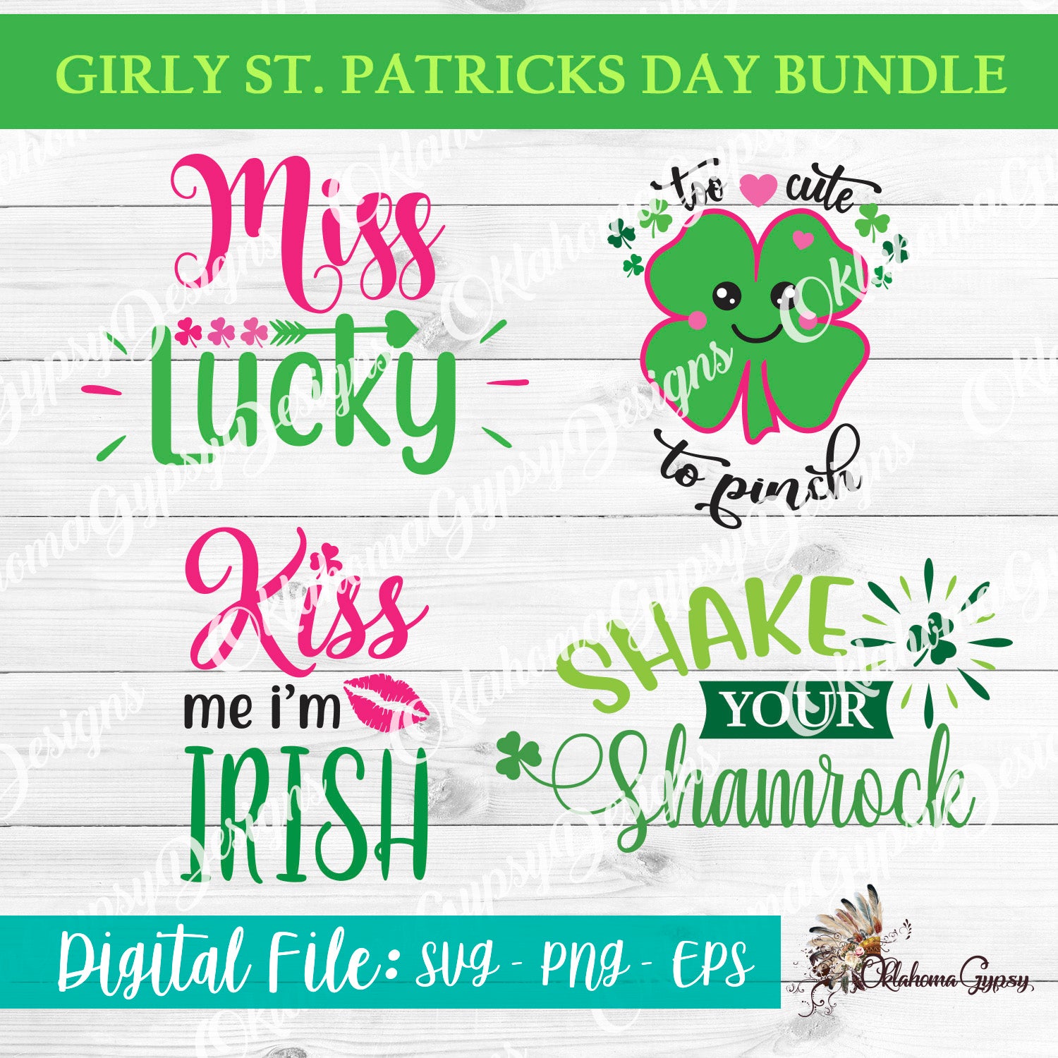 Girl St. Patrick's Day Bundle Digital File