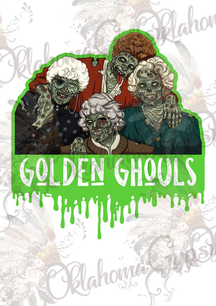 Golden Ghouls Halloween Digital File