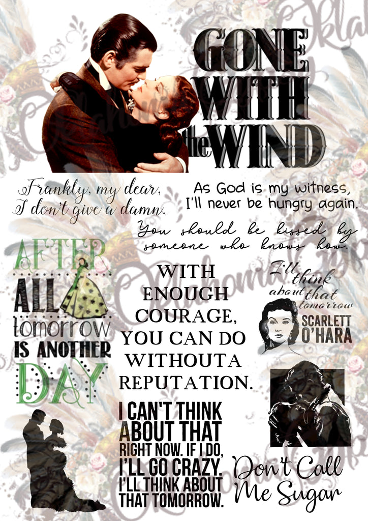 Gone With The Wind Inspired Digital File