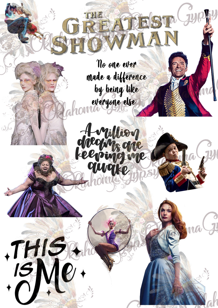 The Greatest Showman Inspired Digital File