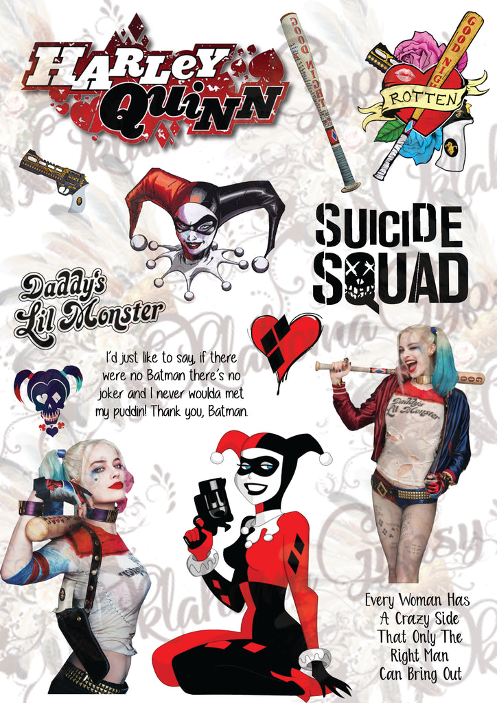 Harley Quinn Inspired Digital File
