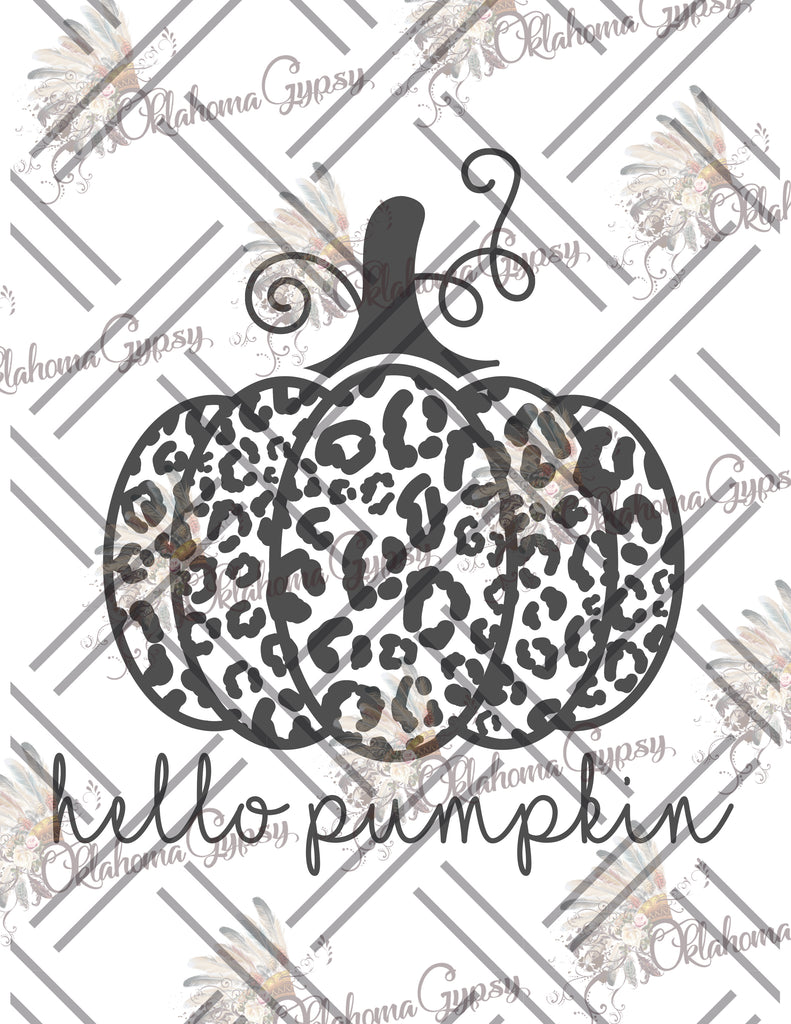Hello Pumpkin Simple Digital File