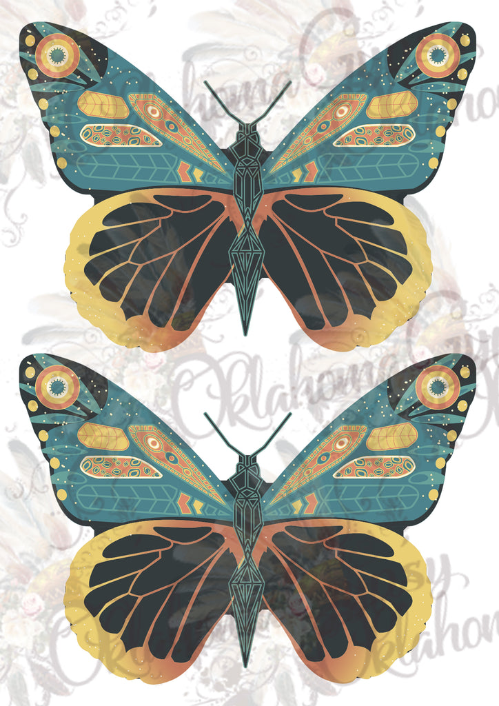Geometric Abstract Butterfly Digital File