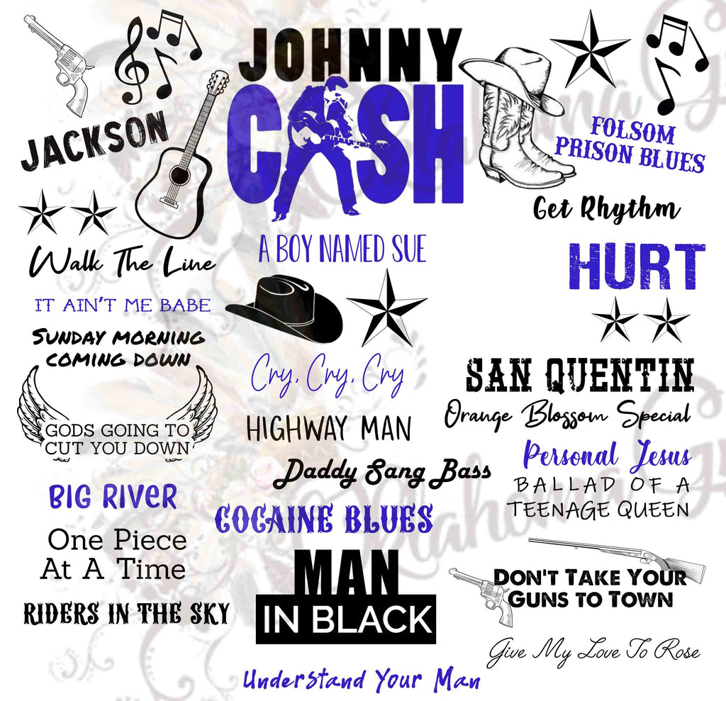 Johnny Cash Inspired Top Hits Digital File