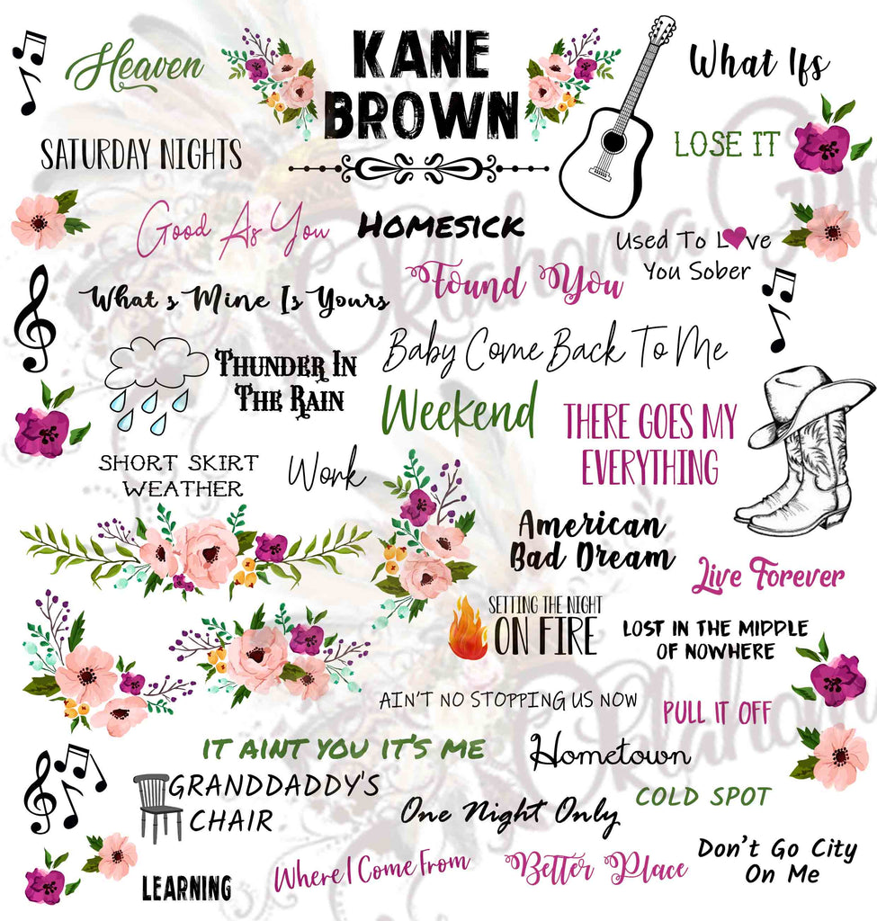 Kane Brown Inspired Top Hits Digital File