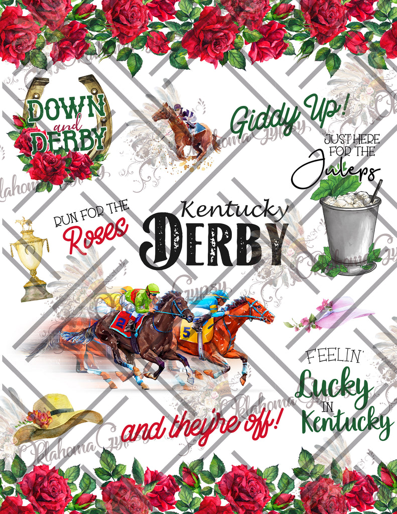 Kentucky Derby Inspired Digital File Wraps