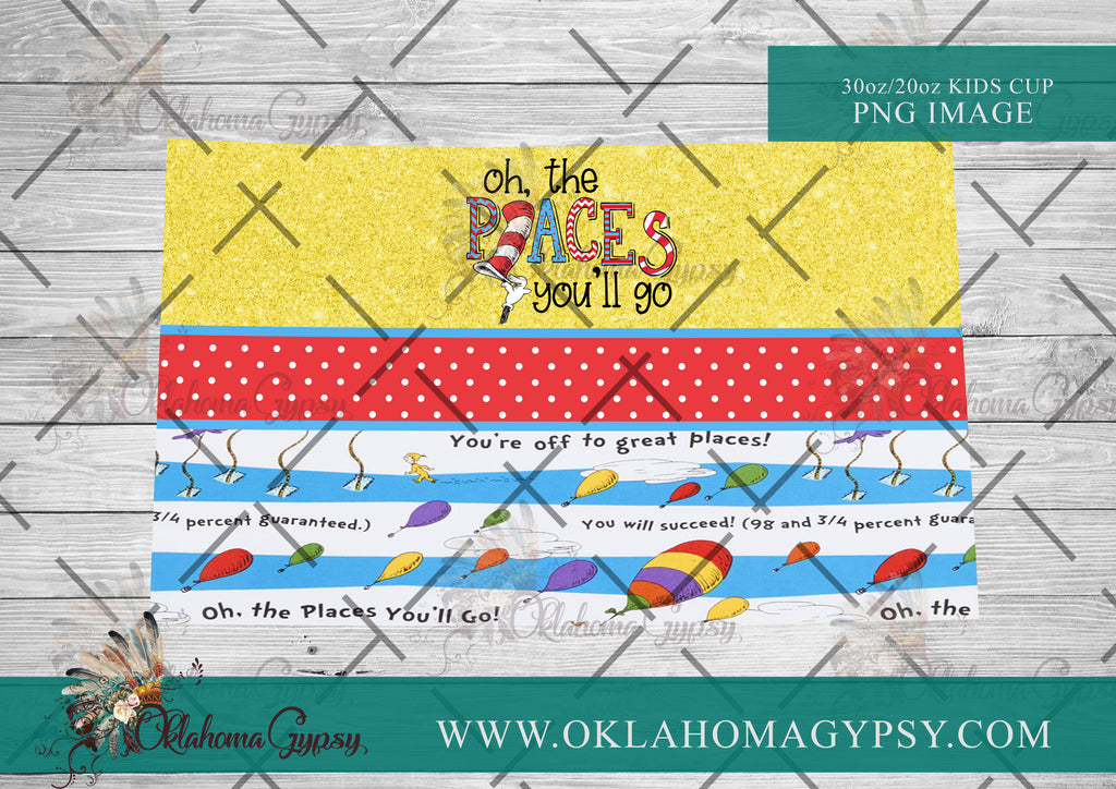Oh, The Places You'll Go Inspired Digital File Wraps