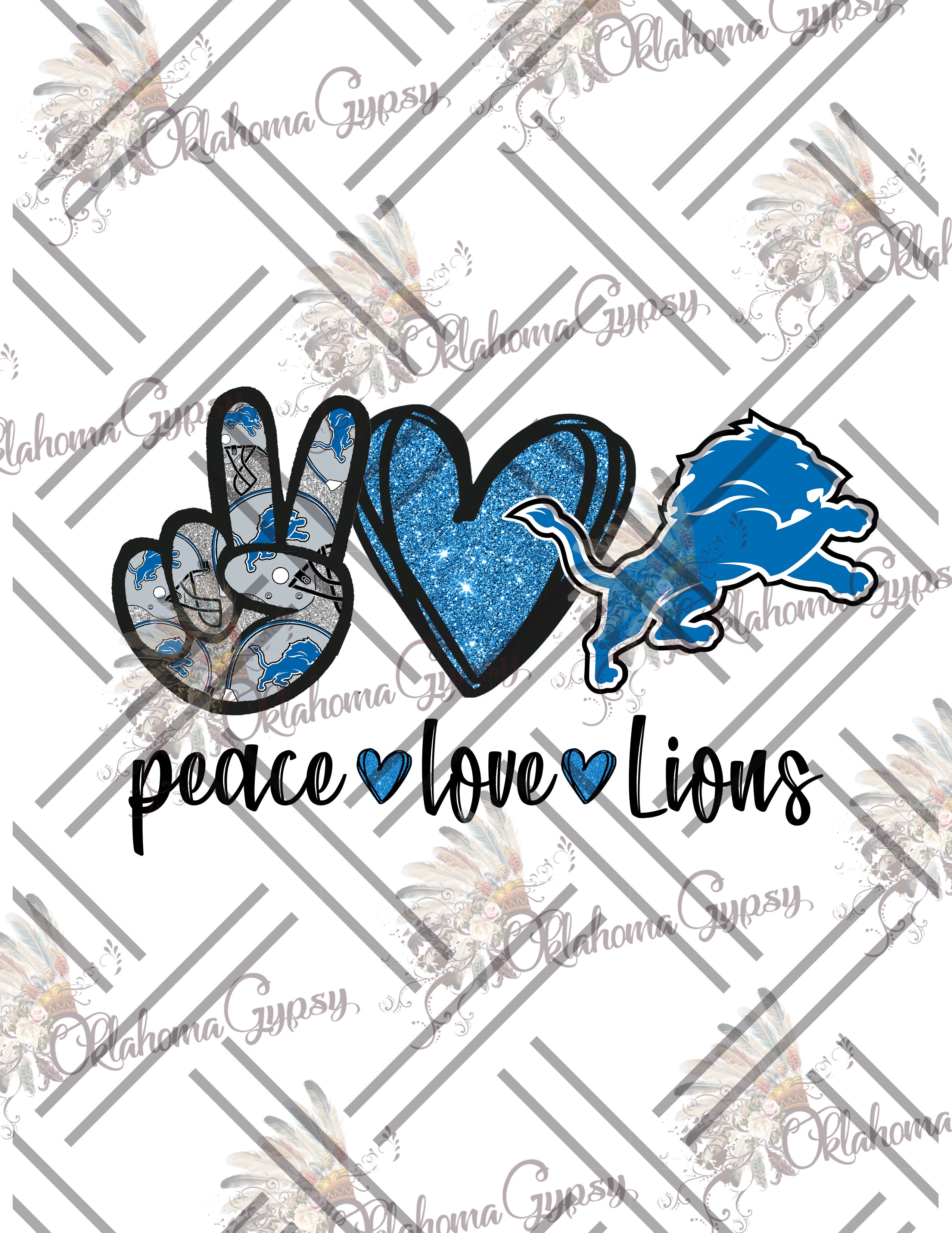 NFL Peace Love Digital File Bundle