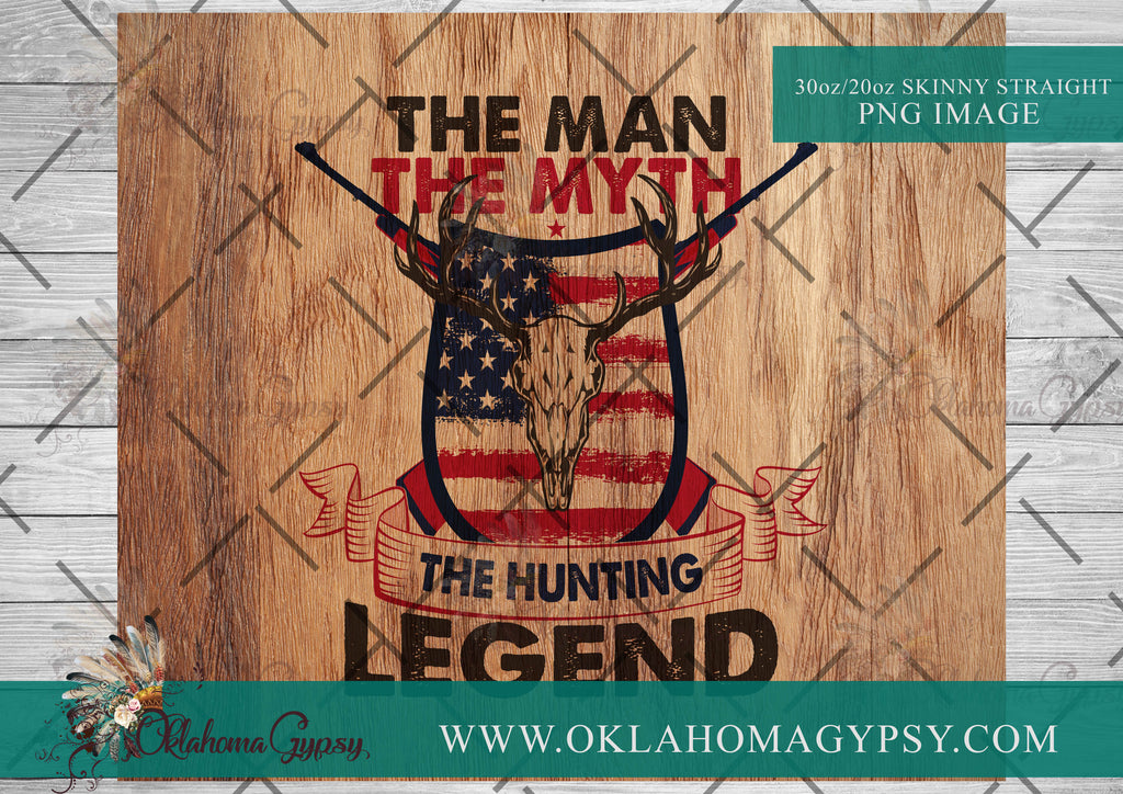 The Man, The Myth, Then Hunting Legend Digital File Wraps