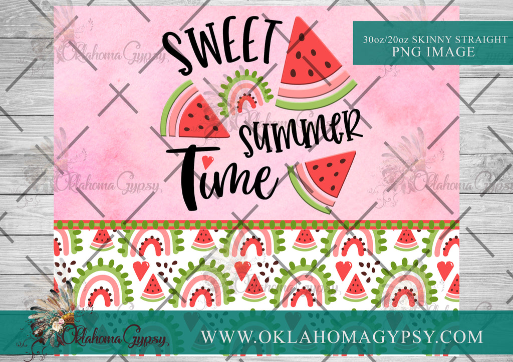 Sweet Summer Time Watermelon Digital File Wraps