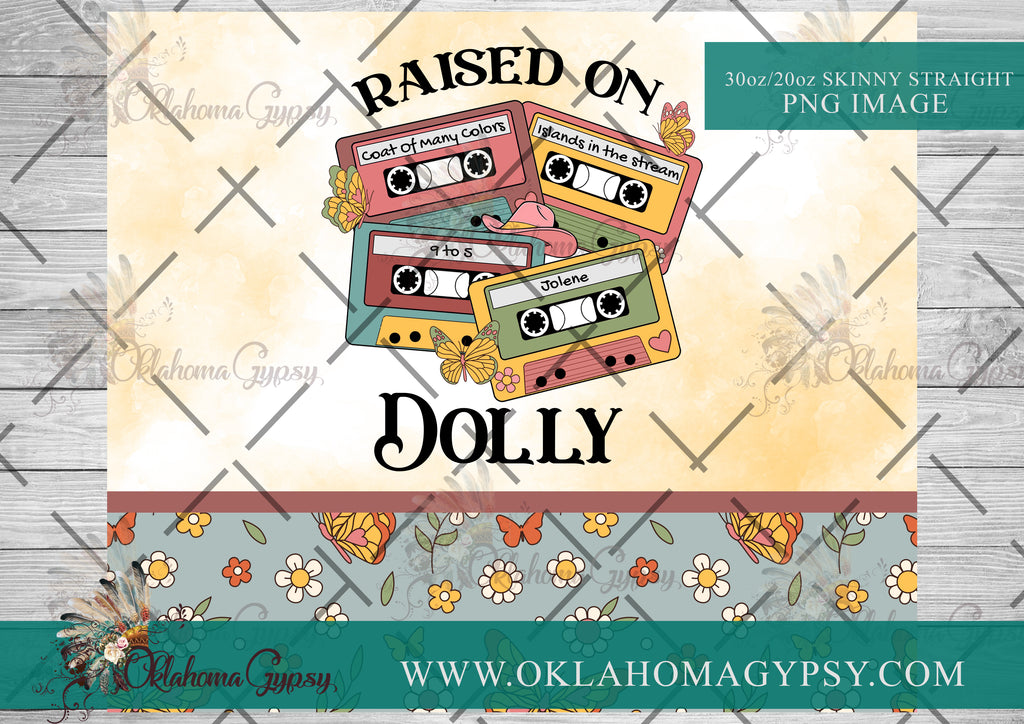 Raised On Dolly Cassette Digital File Wraps