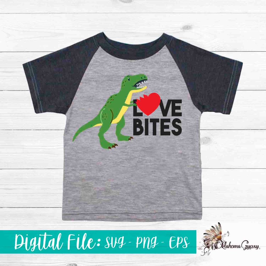 Dinosaur Love Bites Digital File