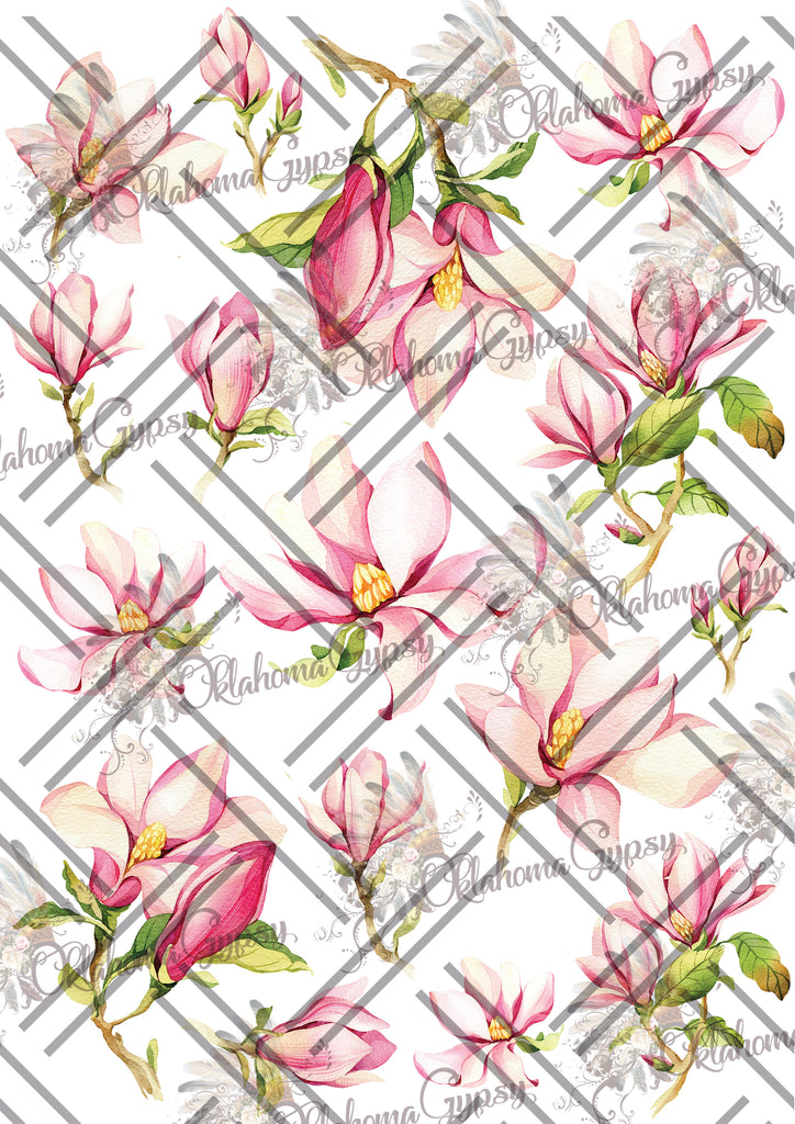 Magnolia Floral Digital File