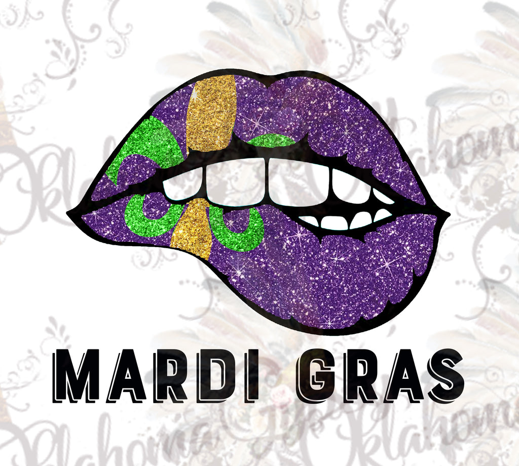 Mardi Gras Lips Digital File