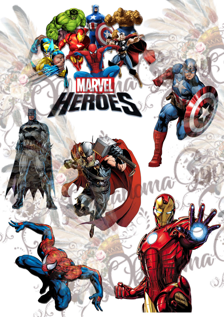 Marvel Heros Inspired Digital File
