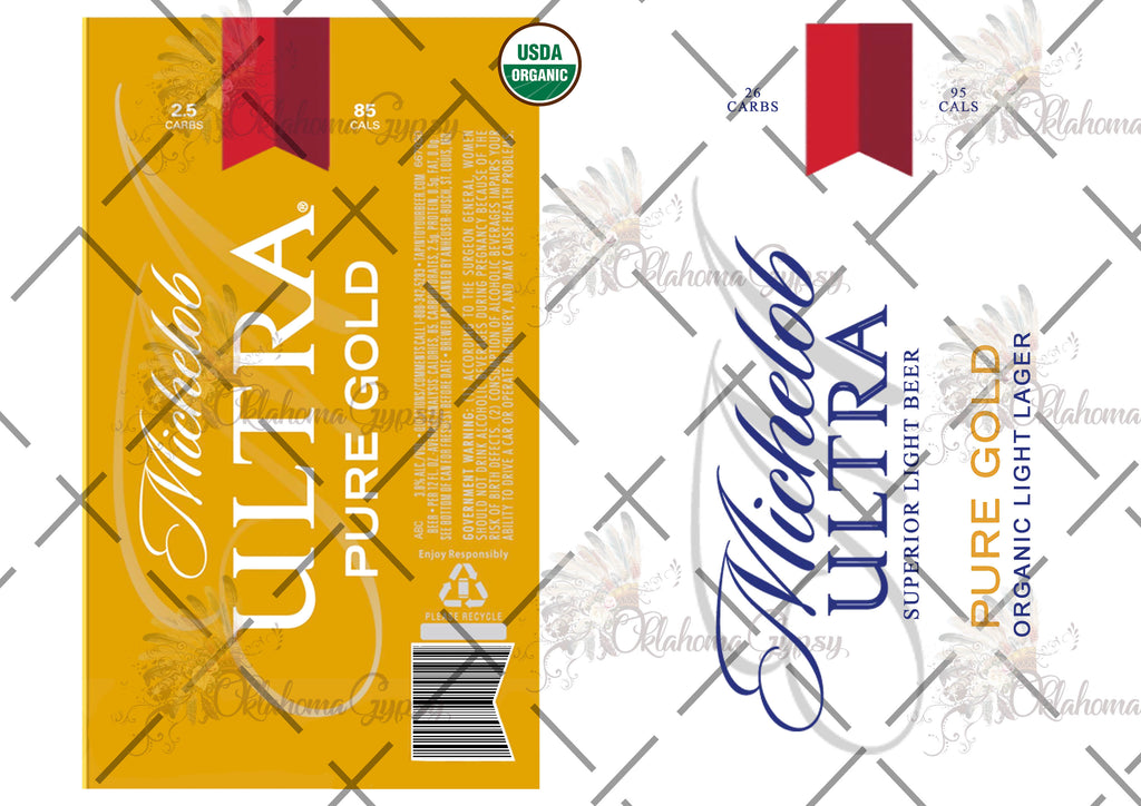 Michelob Ultra Pure Gold Inspired Digital File