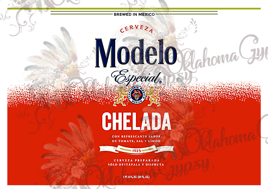 Modelo Chelada Label Inspired Digital File