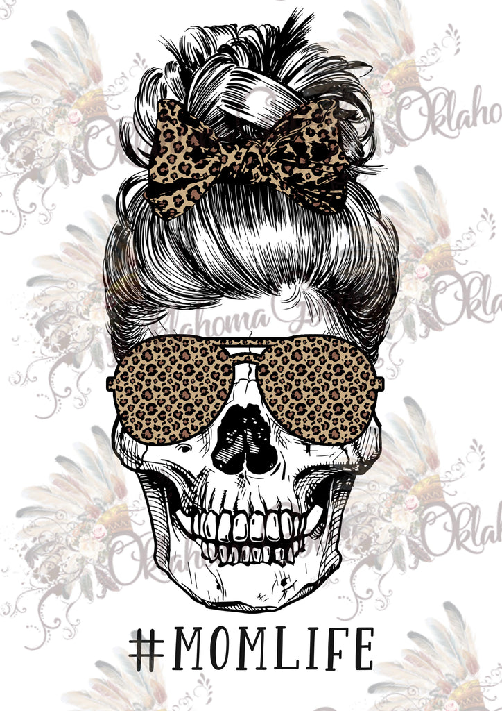 LV Christmas Skull Digital File – Oklahoma Gypsy Designs