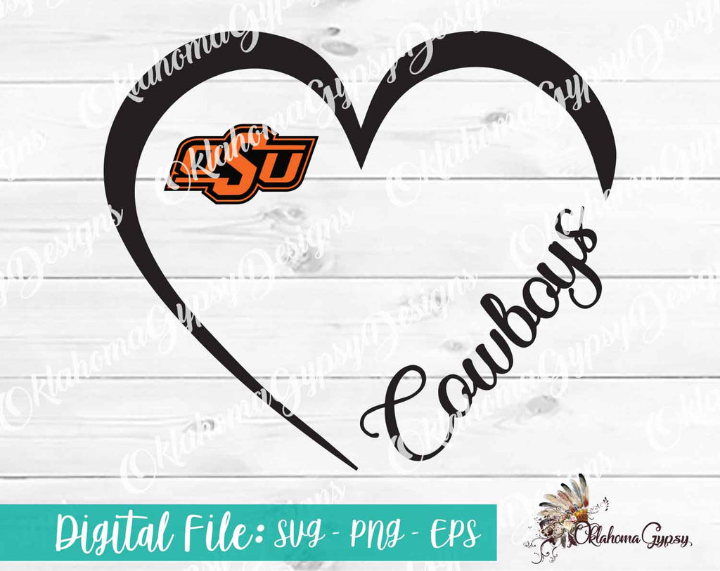 OSU Cowboys Heart Digital File