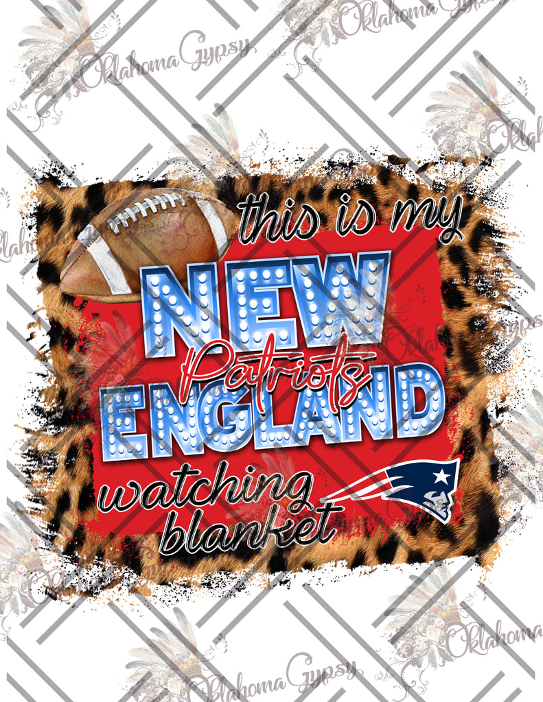 New England Patriots Watching Blanket Digital File