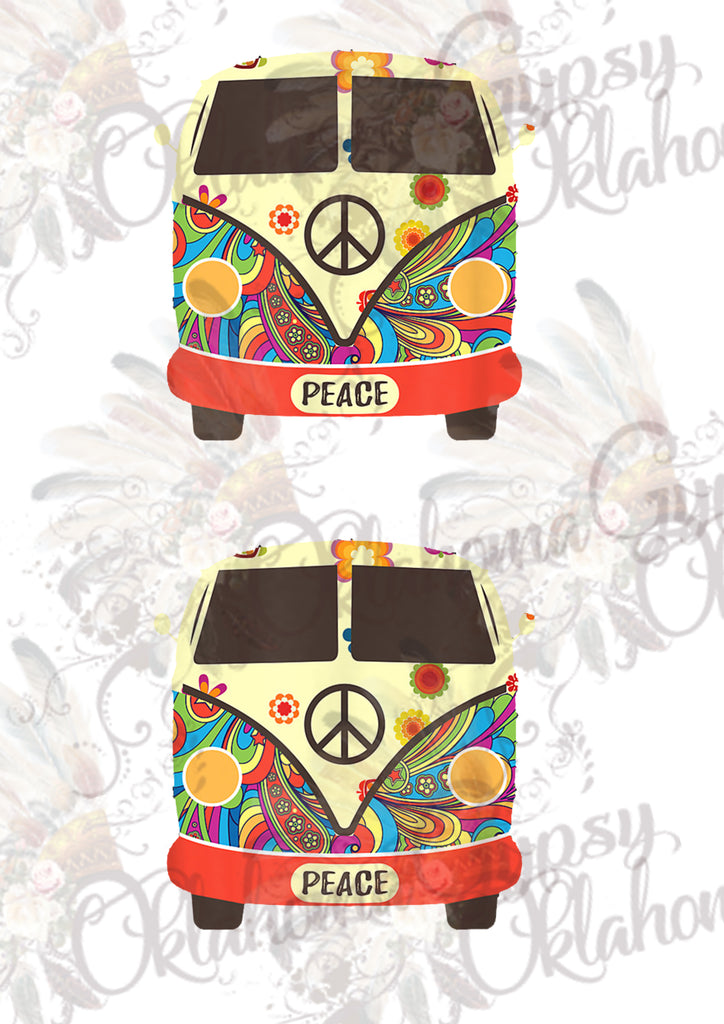 Peace Hippie Bus Digital File