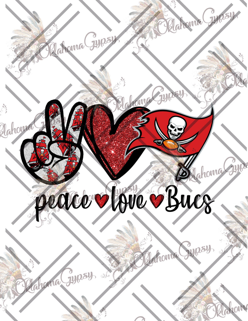 Peace Love Bucs Digital File