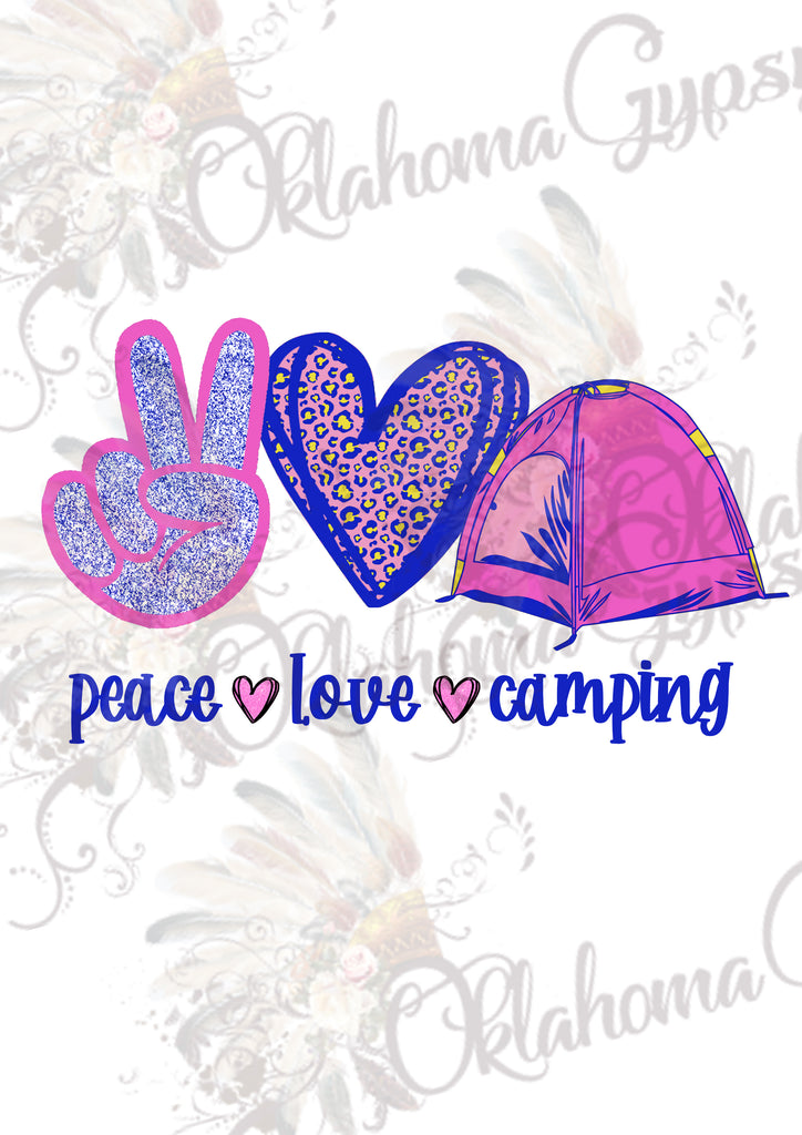Peace Love Camping Digital File